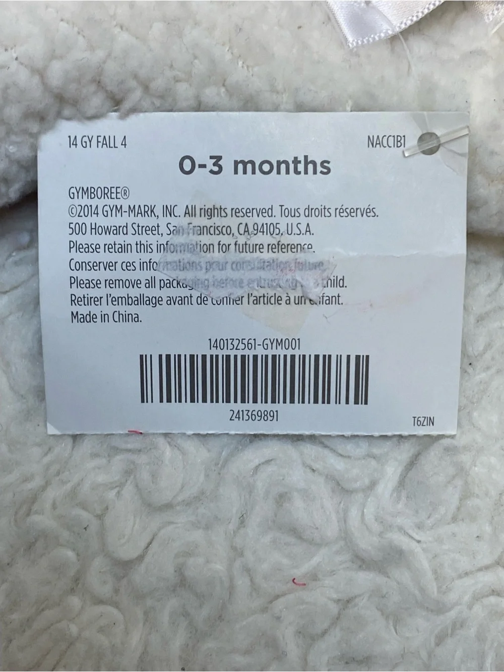 Gymboree Reindeer Hat with Fleece Lining kids size 0-3 months